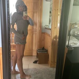 Hooded zip up jacket